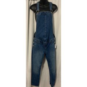 NEW WITH TAGS Gap Maternity Blue Jean Denim Bib Overalls Size Small